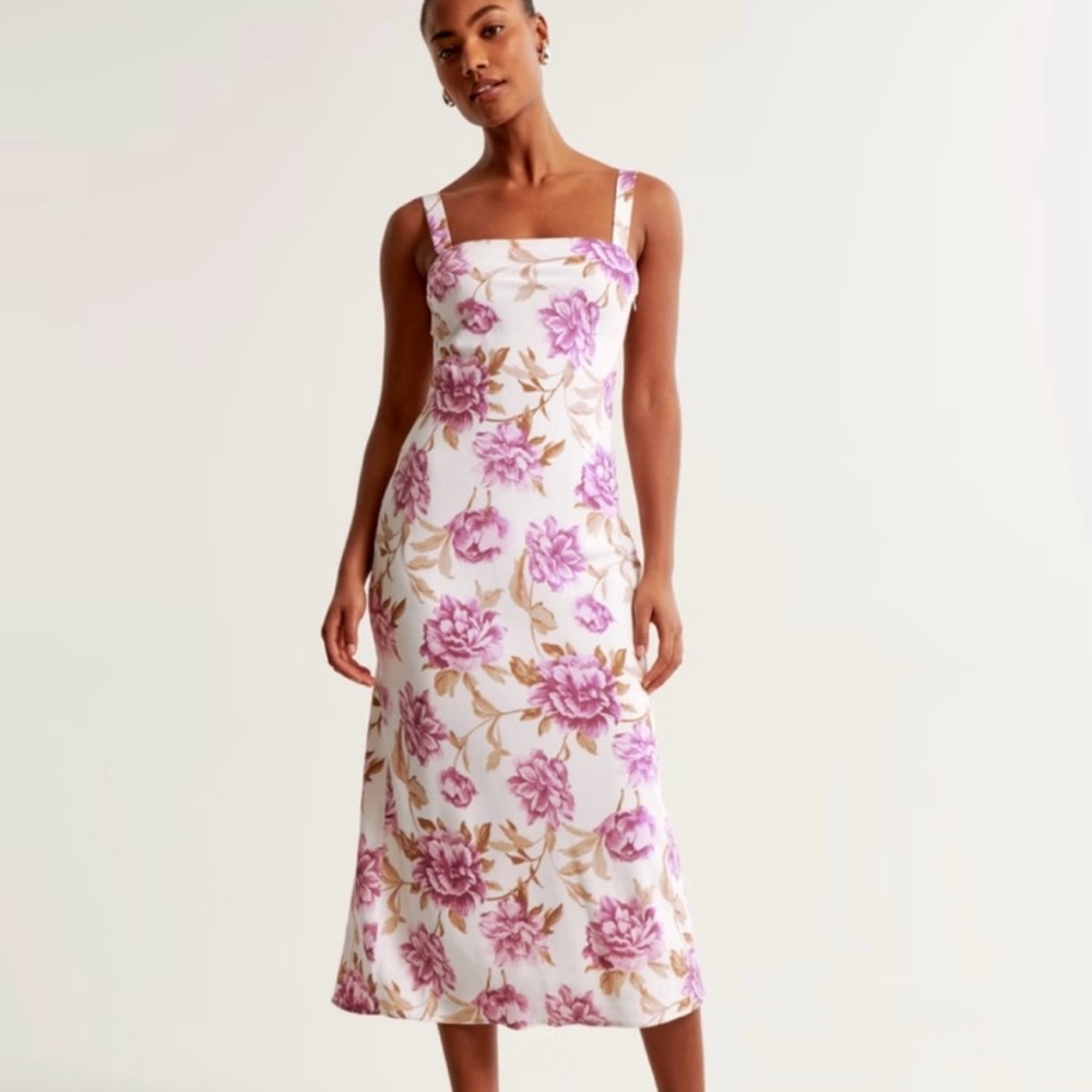 Abercrombie Midi Crepe Dress